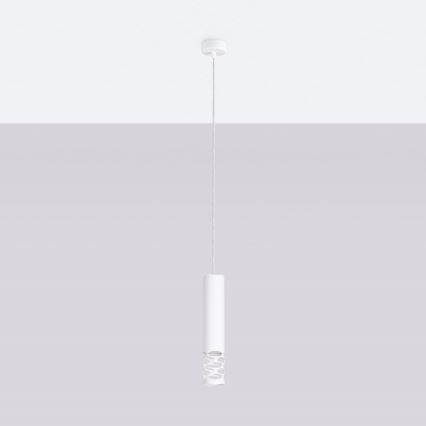 Candeeiro suspenso LIRO 1xGU10/10W/230V branco