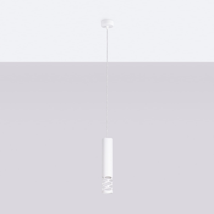 Candeeiro suspenso LIRO 1xGU10/10W/230V branco