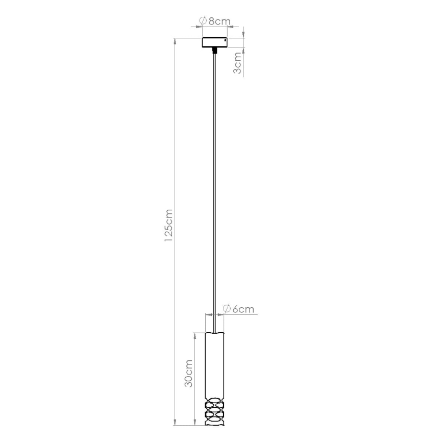 Candeeiro suspenso LIRO 1xGU10/10W/230V branco