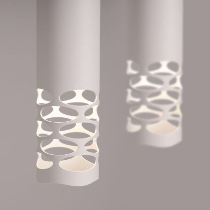 Candeeiro suspenso LIRO 2xGU10/10W/230V branco