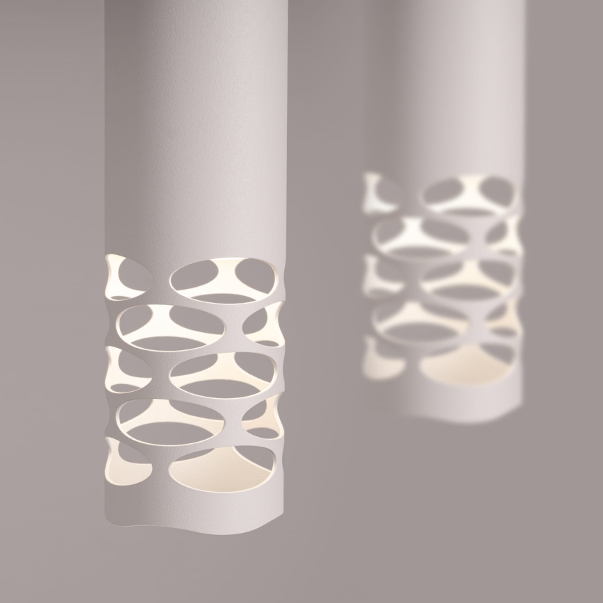 Candeeiro suspenso LIRO 2xGU10/10W/230V branco