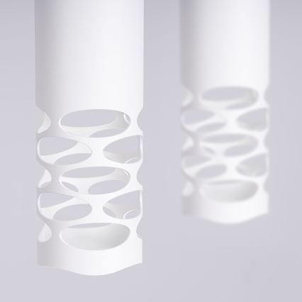 Candeeiro suspenso LIRO 2xGU10/10W/230V branco