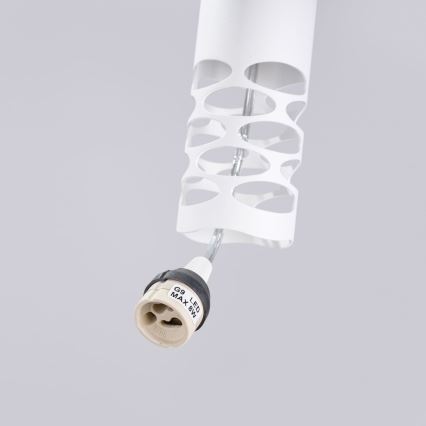 Candeeiro suspenso LIRO 2xGU10/10W/230V branco