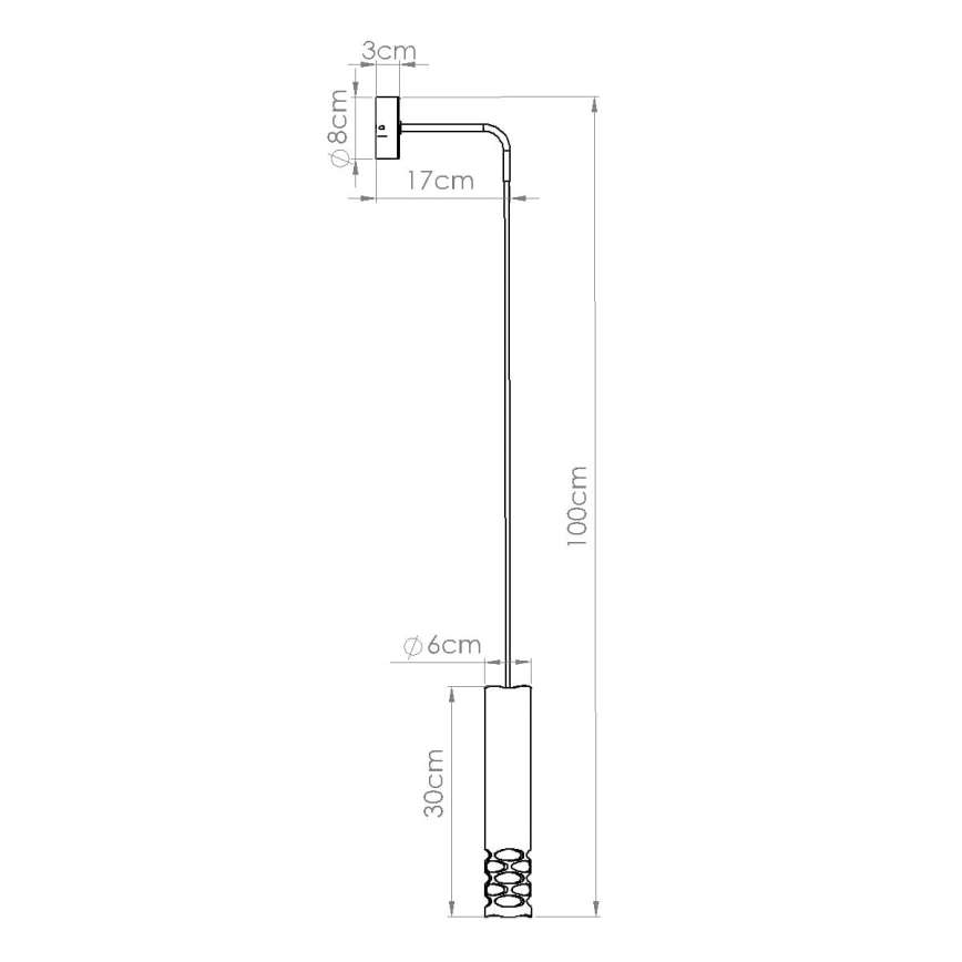 Candeeiro de parede LIRO 1xGU10/10W/230V branco