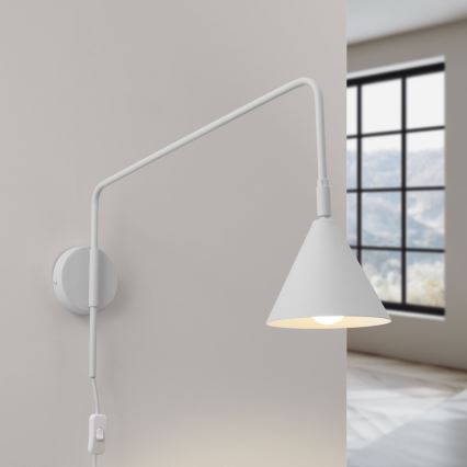 Candeeiro de parede NOX 1xE14/10W/230V branco