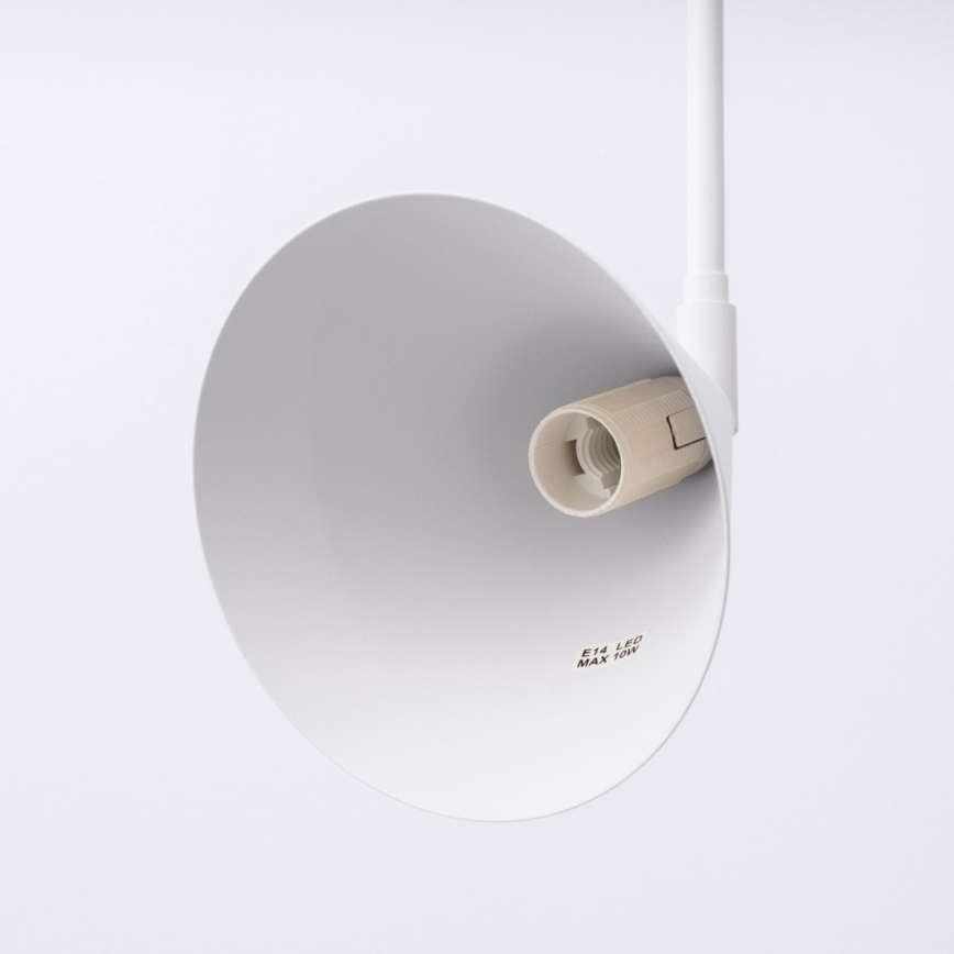Candeeiro de parede NOX 1xE14/10W/230V branco