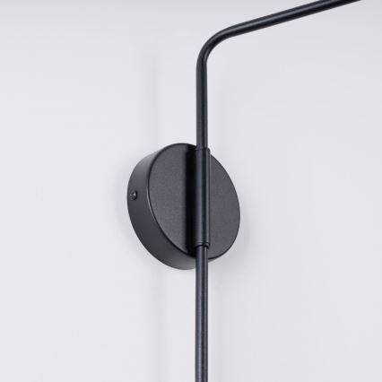 Candeeiro de parede NOX 1xE14/10W/230V preto
