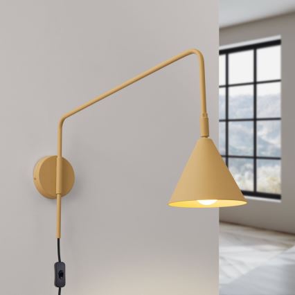 Candeeiro de parede NOX 1xE14/10W/230V dourado