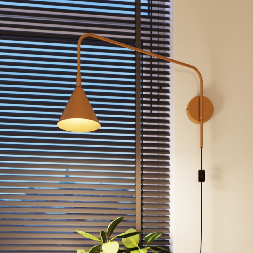 Candeeiro de parede NOX 1xE14/10W/230V dourado