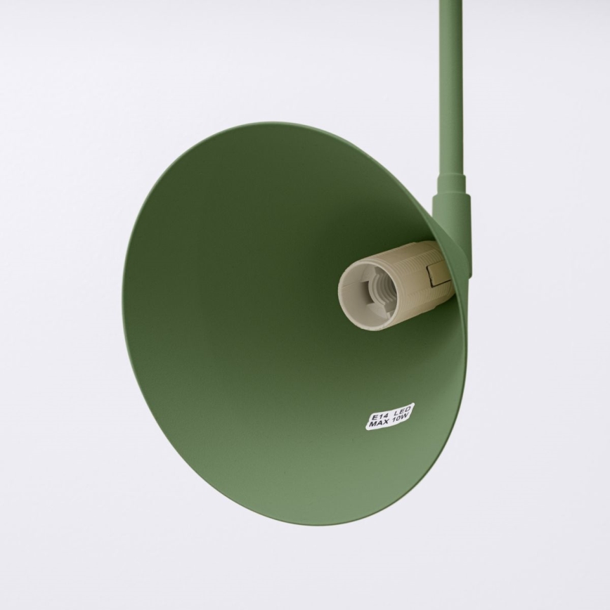 Candeeiro de parede NOX 1xE14/10W/230V verde