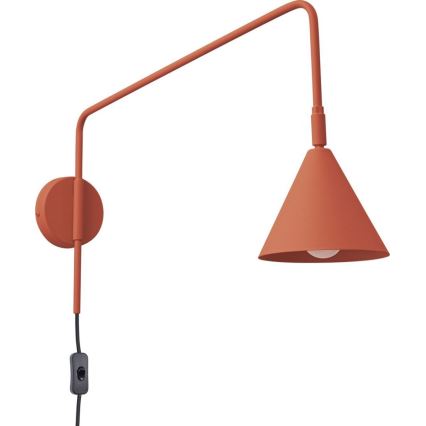 Candeeiro de parede NOX 1xE14/10W/230V laranja