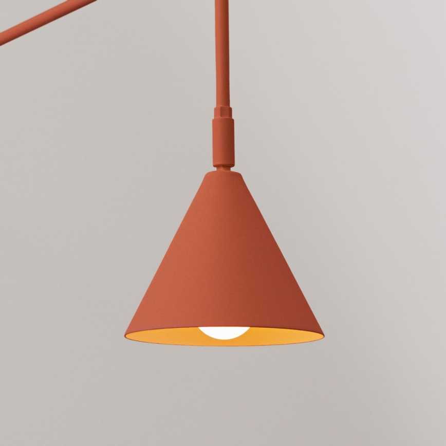 Candeeiro de parede NOX 1xE14/10W/230V laranja