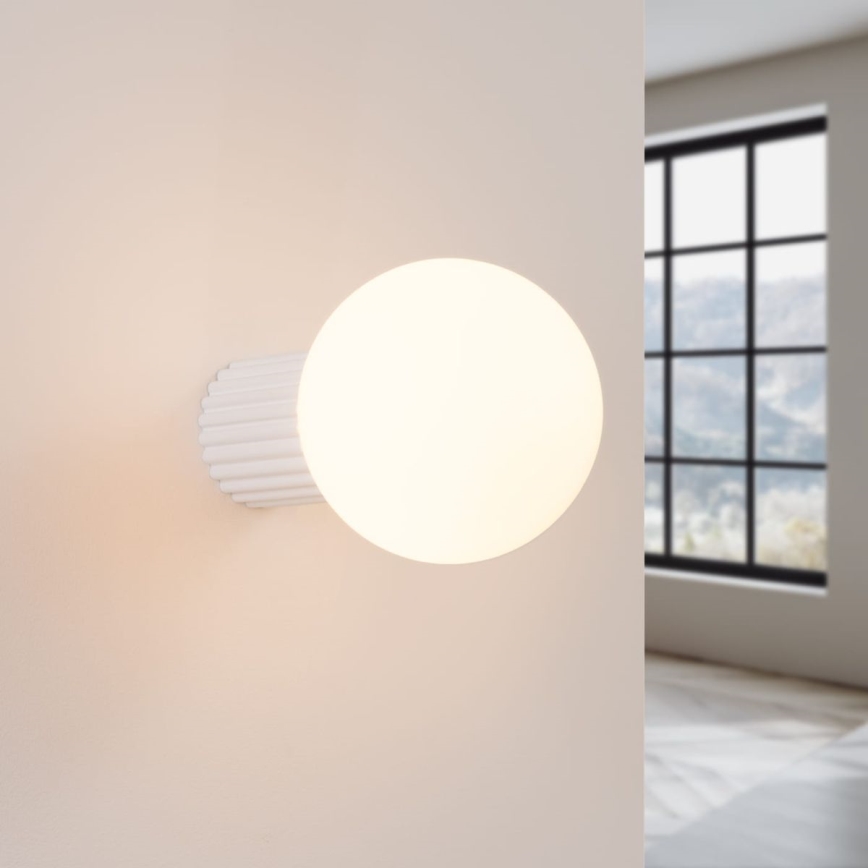 Iluminação de parede para casa de banho HALO 1xG9/8W/230V diâmetro 12 cm IP44 branco