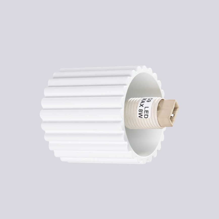Iluminação de parede para casa de banho HALO 1xG9/8W/230V diâmetro 12 cm IP44 branco