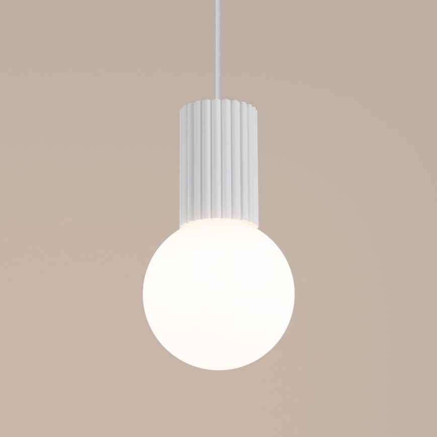 Candeeiro suspenso HALO 1xG9/8W/230V diâmetro 12 cm branco