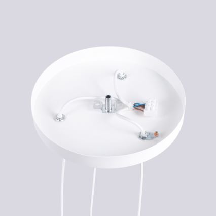 Candeeiro suspenso HALO 3xG9/8W/230V diâmetro 25 cm branco