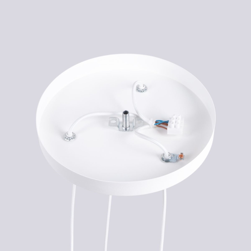 Candeeiro suspenso HALO 3xG9/8W/230V diâmetro 25 cm branco