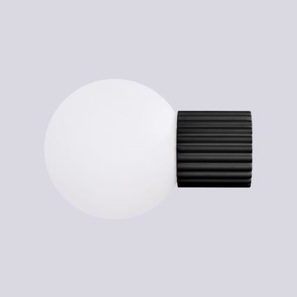 Iluminação de parede para casa de banho HALO 1xG9/8W/230V diâmetro 12 cm IP44 preto