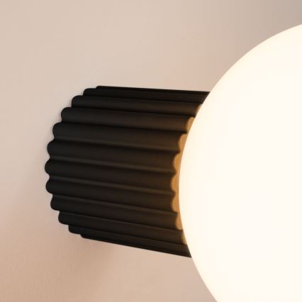 Iluminação de parede para casa de banho HALO 1xG9/8W/230V diâmetro 12 cm IP44 preto