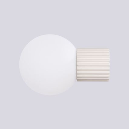 Iluminação de parede para casa de banho HALO 1xG9/8W/230V diâmetro 12 cm IP44 creme