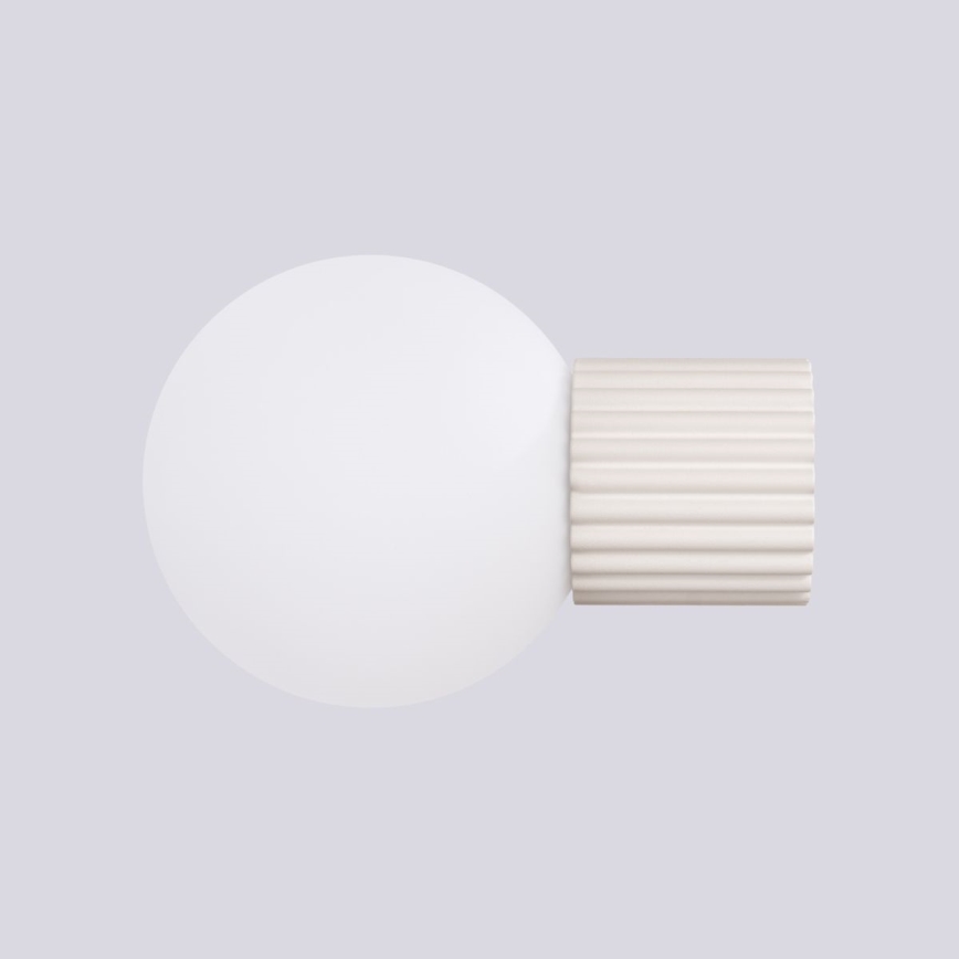 Iluminação de parede para casa de banho HALO 1xG9/8W/230V diâmetro 12 cm IP44 creme
