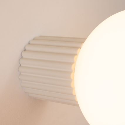 Iluminação de parede para casa de banho HALO 1xG9/8W/230V diâmetro 12 cm IP44 creme