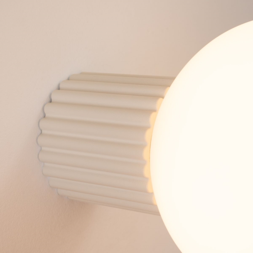 Iluminação de parede para casa de banho HALO 1xG9/8W/230V diâmetro 12 cm IP44 creme