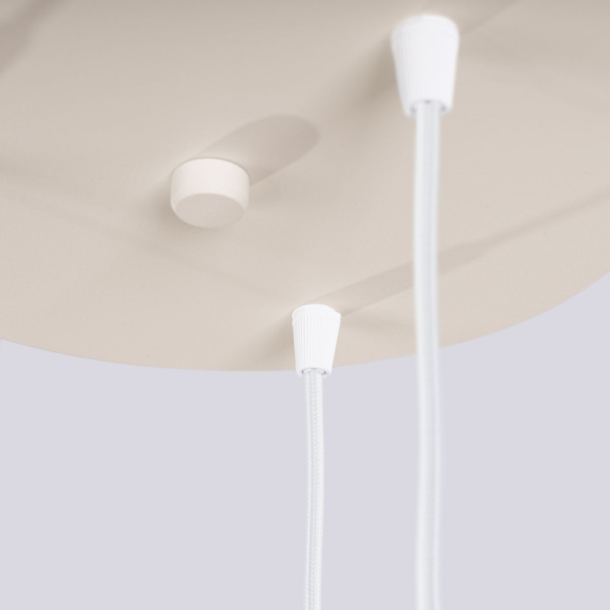 Candeeiro suspenso HALO 3xG9/8W/230V diâmetro 25 cm creme