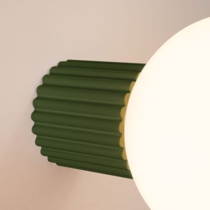 Iluminação de parede para casa de banho HALO 1xG9/8W/230V diâmetro 12 cm IP44 verde