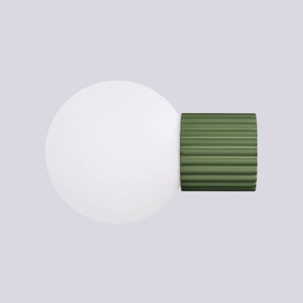 Iluminação de parede para casa de banho HALO 1xG9/8W/230V diâmetro 12 cm IP44 verde