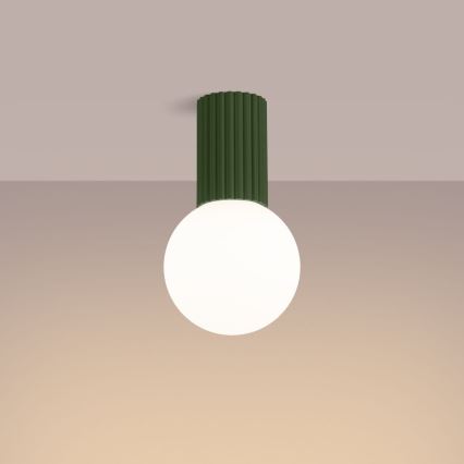 Iluminação de teto para casa de banho HALO 1xG9/8W/230V diâmetro 12 cm IP44 verde