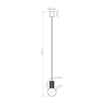 Candeeiro suspenso HALO 1xG9/8W/230V diâmetro 12 cm verde
