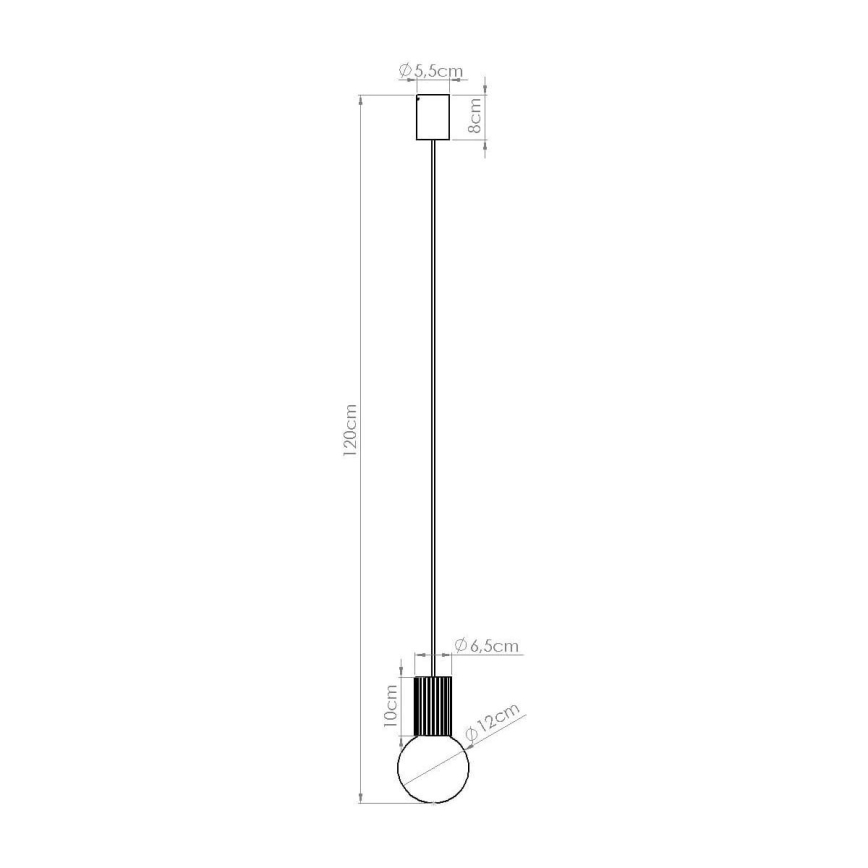 Candeeiro suspenso HALO 1xG9/8W/230V diâmetro 12 cm verde