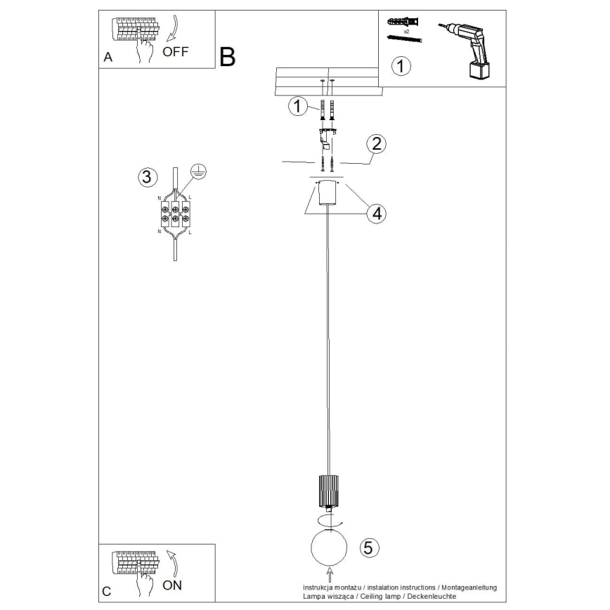 Candeeiro suspenso HALO 1xG9/8W/230V diâmetro 12 cm verde