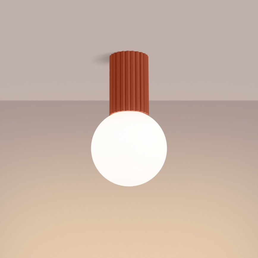 Iluminação de teto para casa de banho HALO 1xG9/8W/230V diâmetro 12 cm IP44 laranja