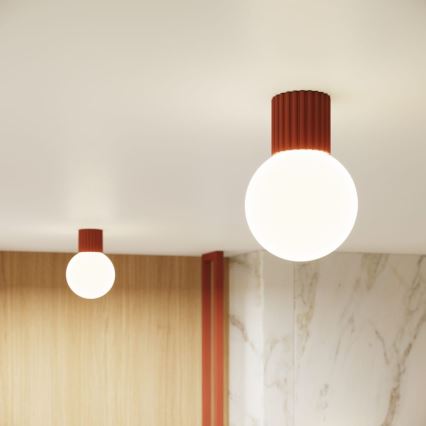 Iluminação de teto para casa de banho HALO 1xG9/8W/230V diâmetro 12 cm IP44 laranja