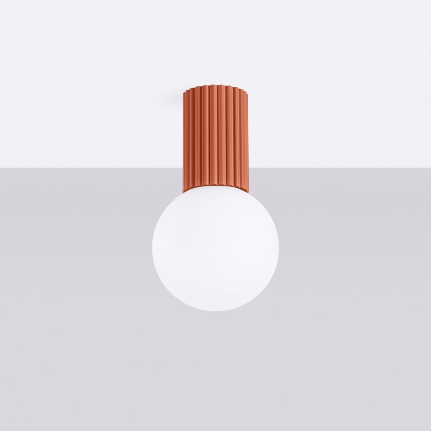 Iluminação de teto para casa de banho HALO 1xG9/8W/230V diâmetro 12 cm IP44 laranja