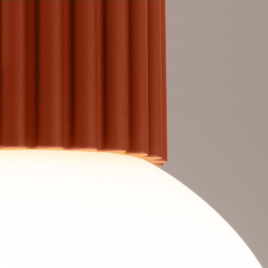 Iluminação de teto para casa de banho HALO 1xG9/8W/230V diâmetro 12 cm IP44 laranja