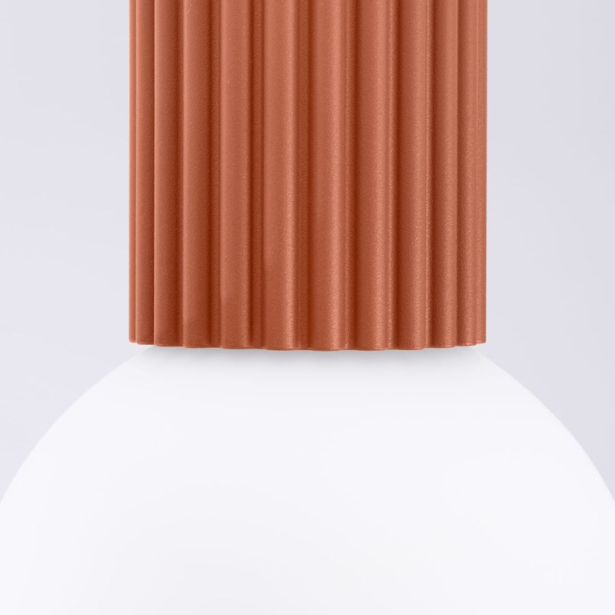 Iluminação de teto para casa de banho HALO 1xG9/8W/230V diâmetro 12 cm IP44 laranja