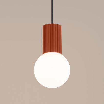 Candeeiro suspenso HALO 1xG9/8W/230V diâmetro 12 cm laranja