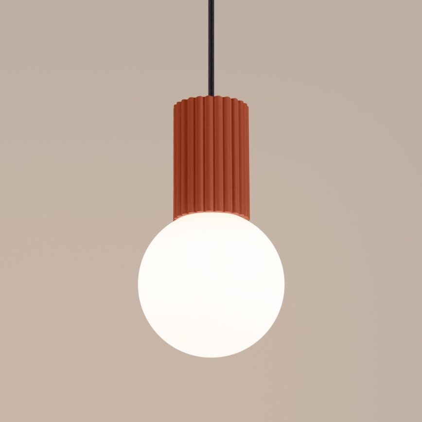 Candeeiro suspenso HALO 1xG9/8W/230V diâmetro 12 cm laranja