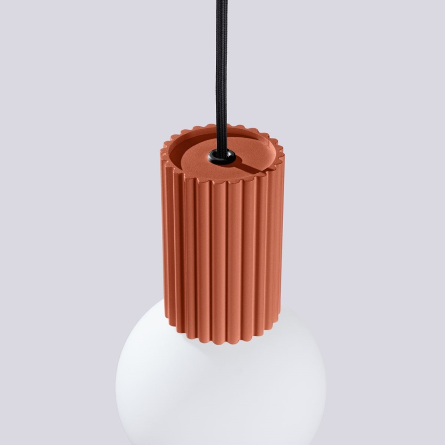 Candeeiro suspenso HALO 1xG9/8W/230V diâmetro 12 cm laranja