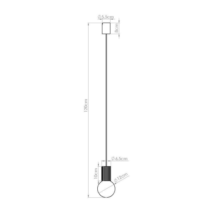 Candeeiro suspenso HALO 1xG9/8W/230V diâmetro 12 cm laranja