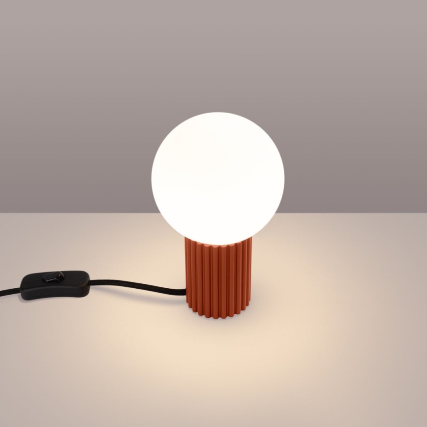 Candeeiro de mesa HALO 1xG9/8W/230V diâmetro 12 cm laranja