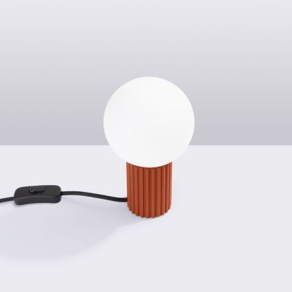 Candeeiro de mesa HALO 1xG9/8W/230V diâmetro 12 cm laranja