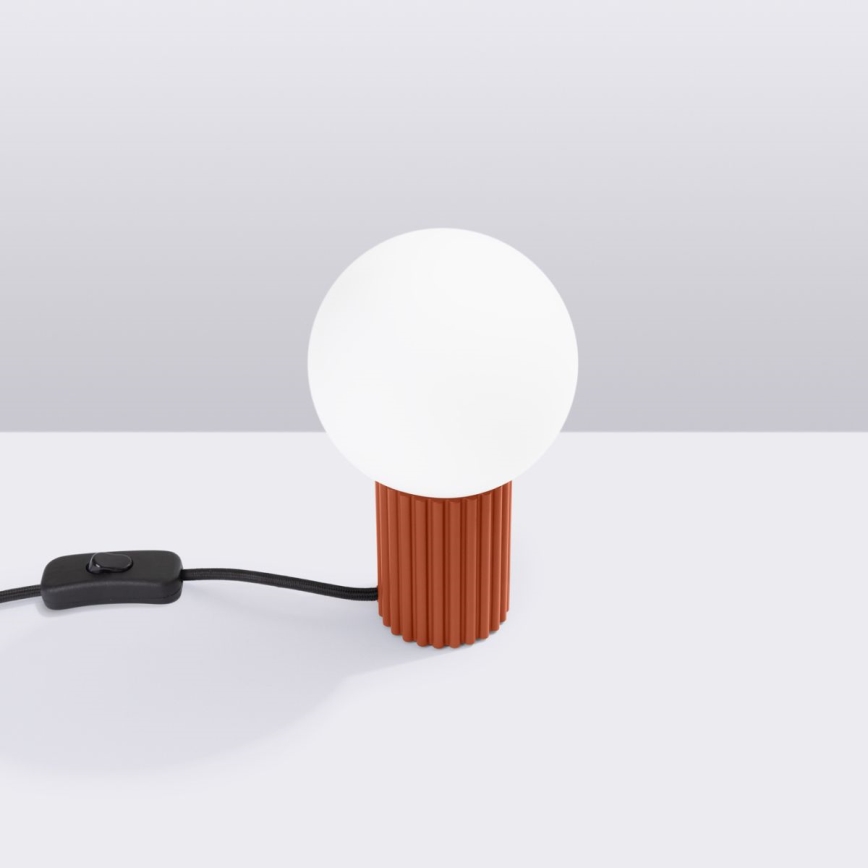 Candeeiro de mesa HALO 1xG9/8W/230V diâmetro 12 cm laranja