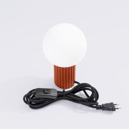 Candeeiro de mesa HALO 1xG9/8W/230V diâmetro 12 cm laranja