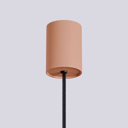 Candeeiro suspenso HALO 1xG9/8W/230V diâmetro 12 cm castanho