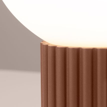 Candeeiro de mesa HALO 1xG9/8W/230V diâmetro 12 cm castanho