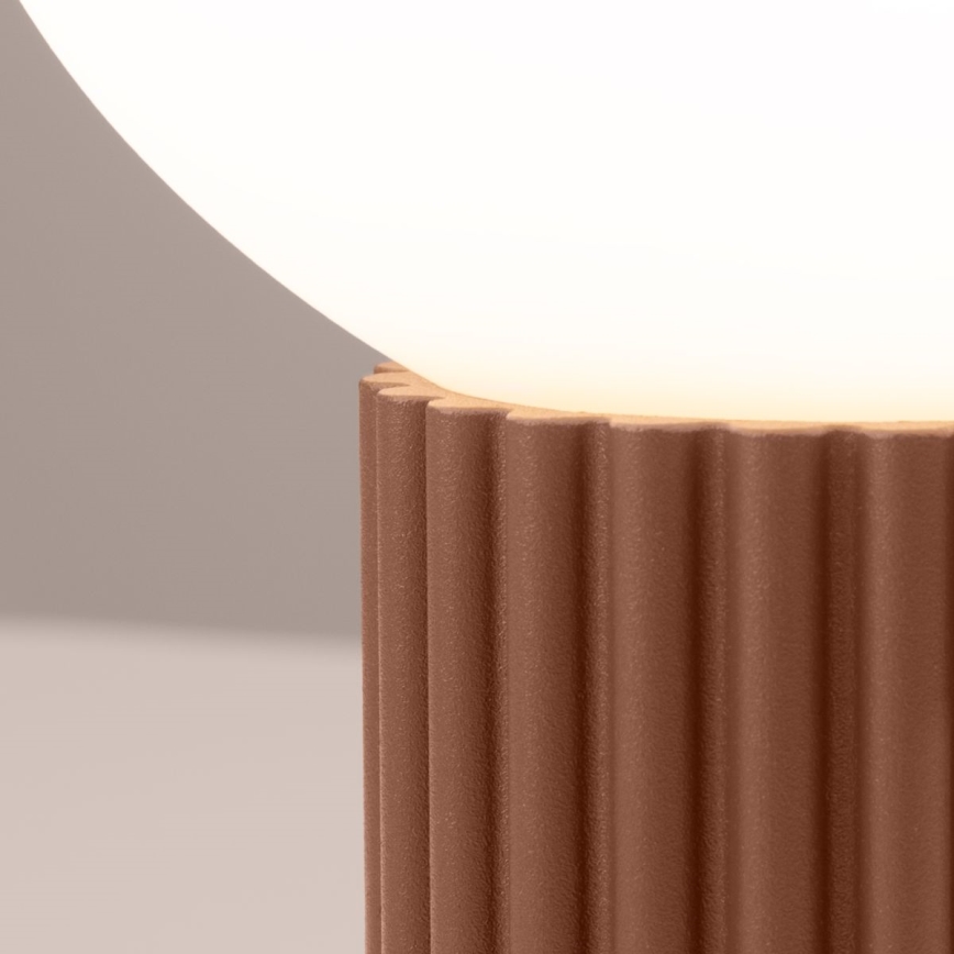 Candeeiro de mesa HALO 1xG9/8W/230V diâmetro 12 cm castanho